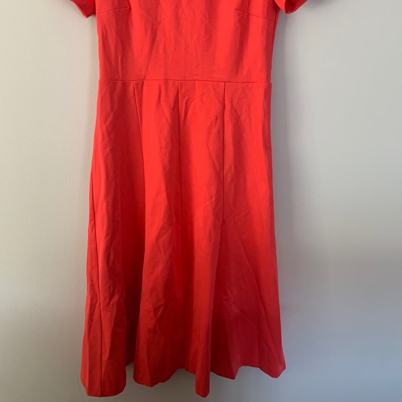 Ann Taylor Short Sleeve dress size 8 deep Coral - Picture 2 of 5